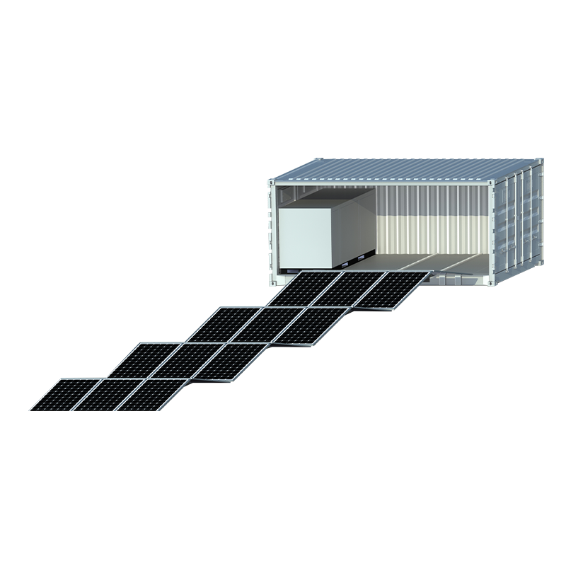 ESS-container op zonne-energie (railtype)