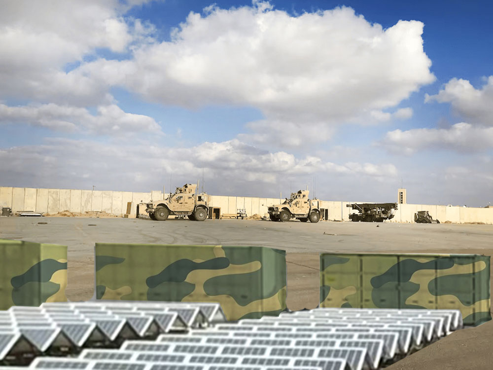Solar Power Containers for Militaire zaken